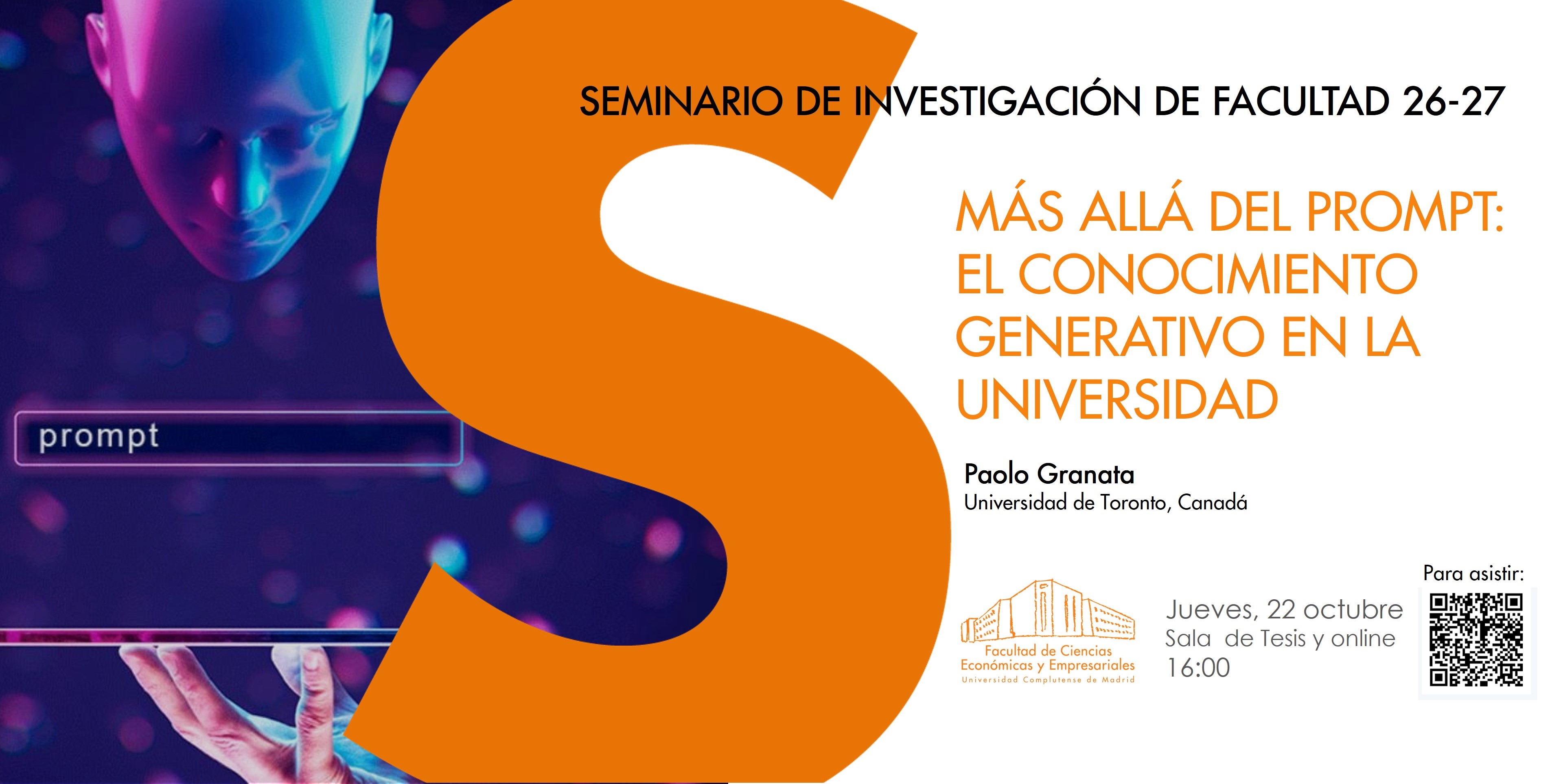 Seminario de Investigación de Facultad, 22 oct